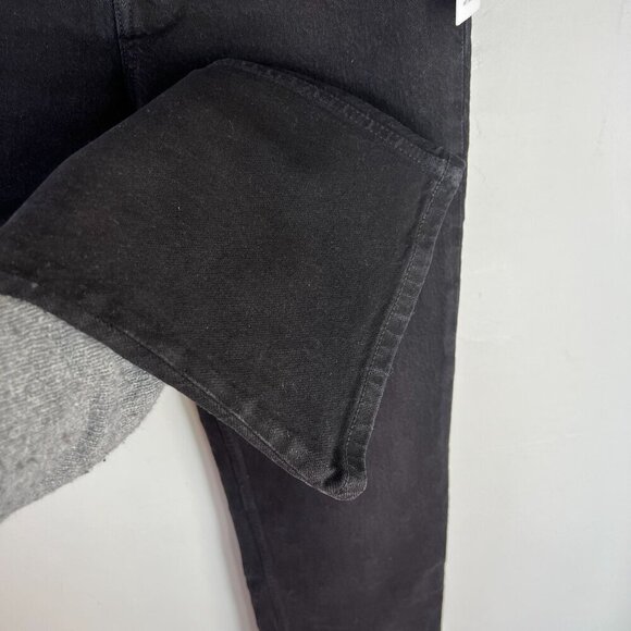 Boyish THE MIKEY High Waist Wide Leg Jeans Sz 26 in BLACK BEAUTY - Picture 6 of 11